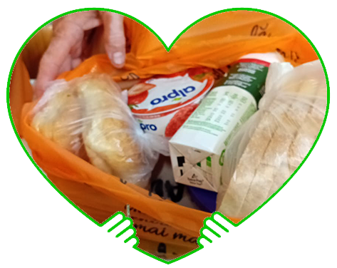 Pungă cu alimente – inimă